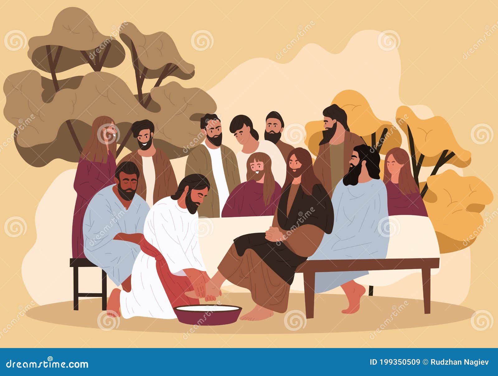jesus washes the feet of the apostles