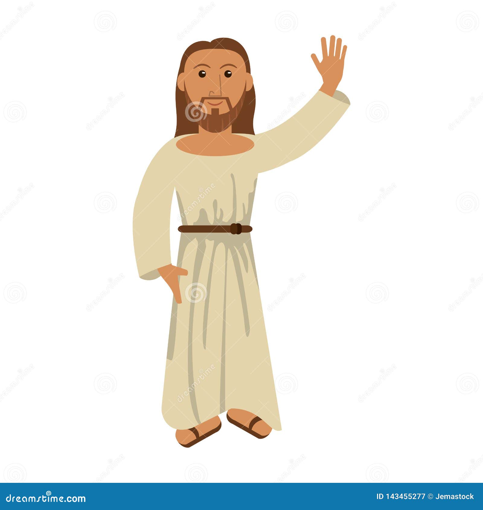 3d Cartoon Jesus Christ Holy Saviour Has A New Widescreen Television