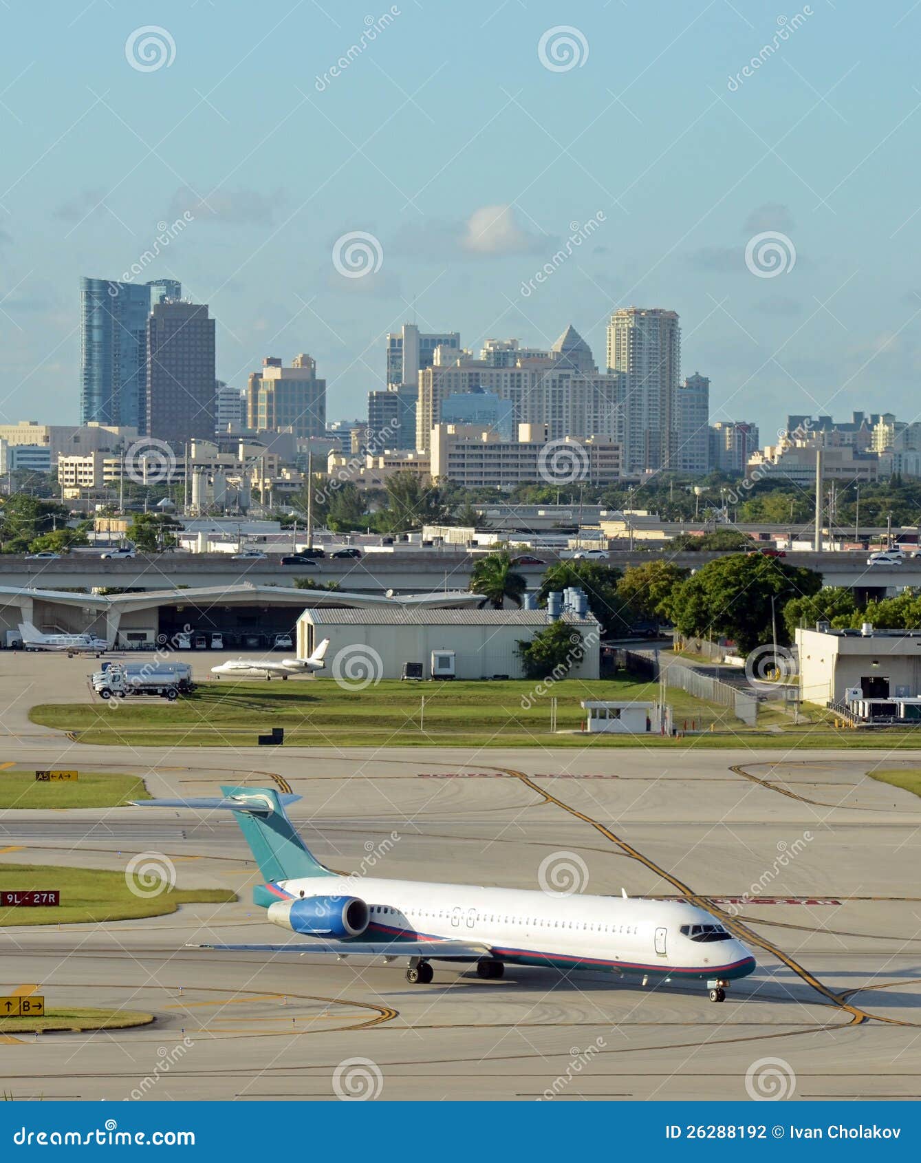 Jet Airplane in Fort Lauderdale Stock Photo Image of plane, tarmac