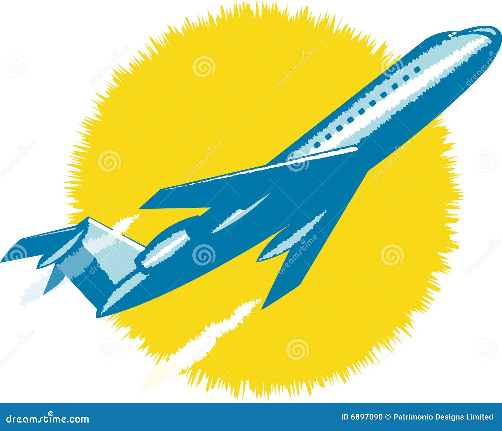 Airplane Taking Off Upwards. Vector Logo. | CartoonDealer.com #269659796