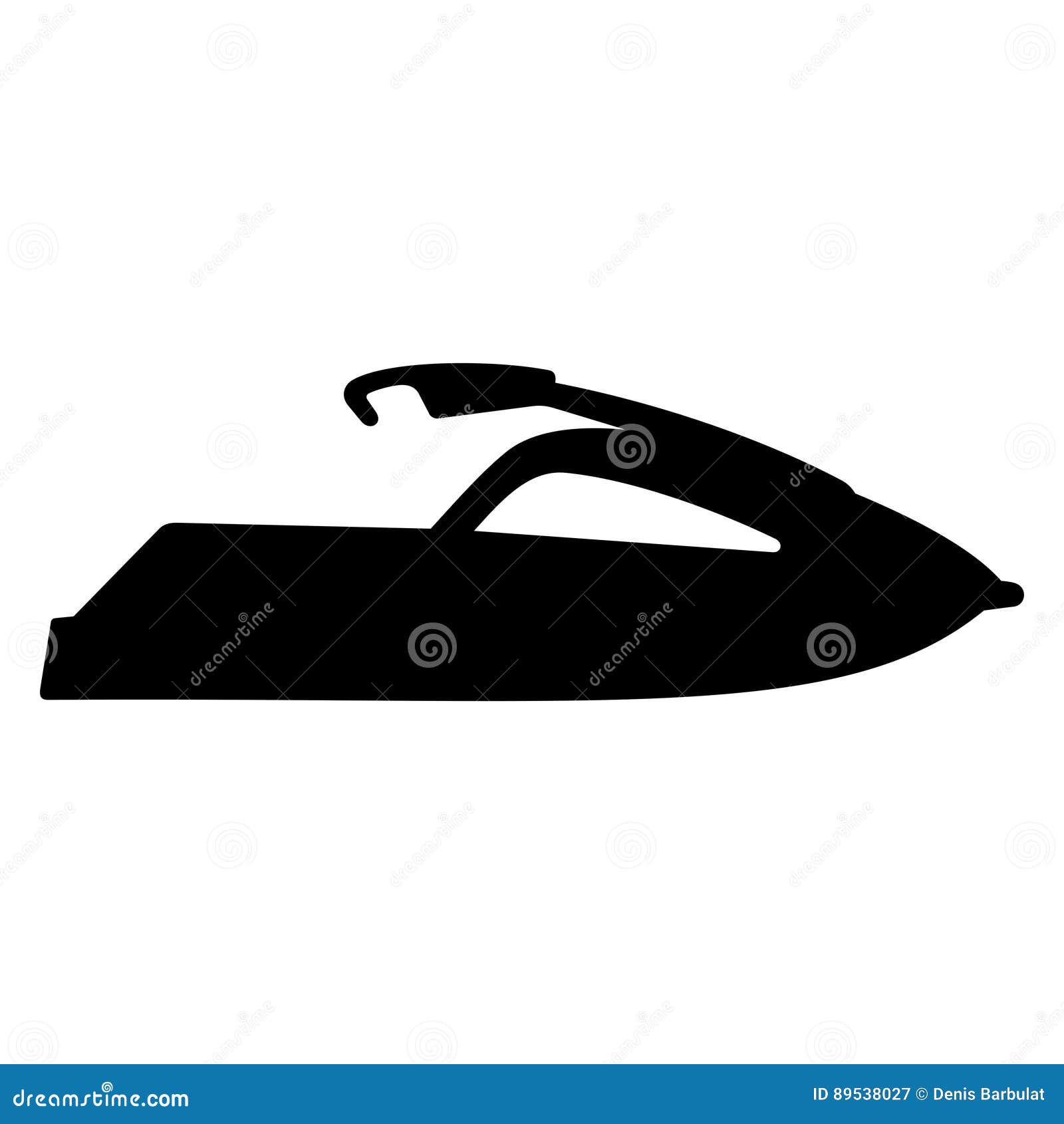 Jet boat stock vector. Illustration of boat, transport 89538027