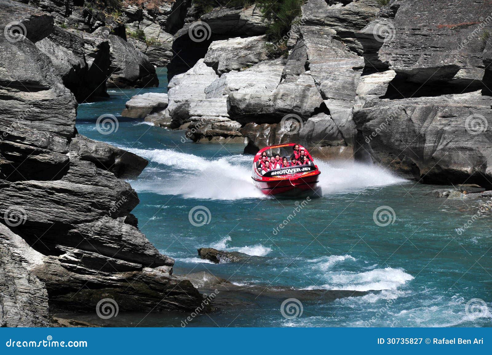 Jet Boat In Queenstown New Zealand Editorial Photography 