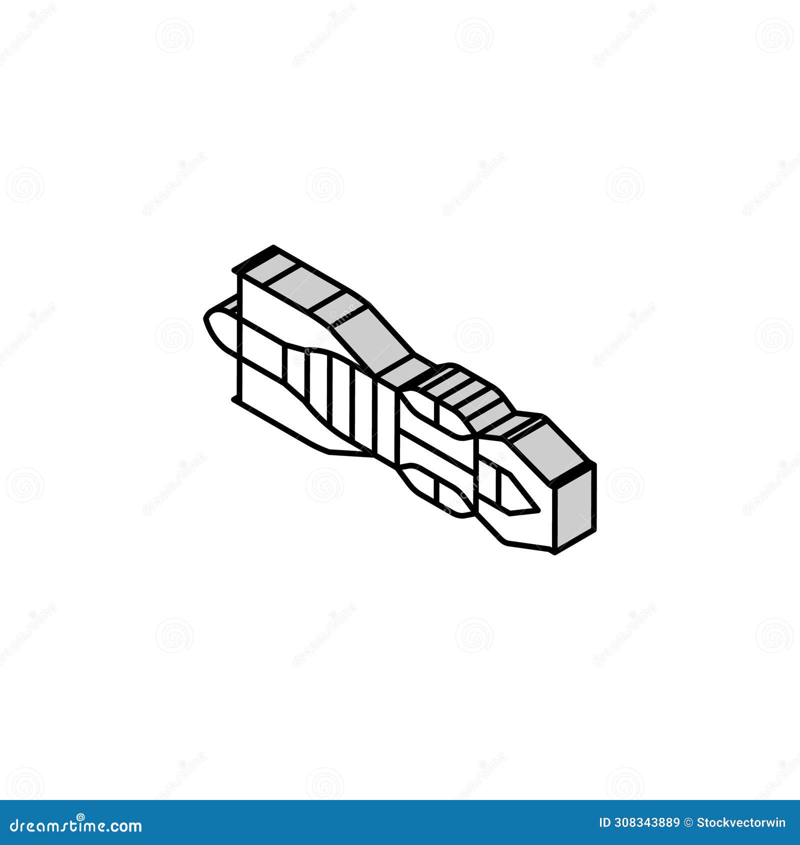 jet engine aeronautical engineer isometric icon  