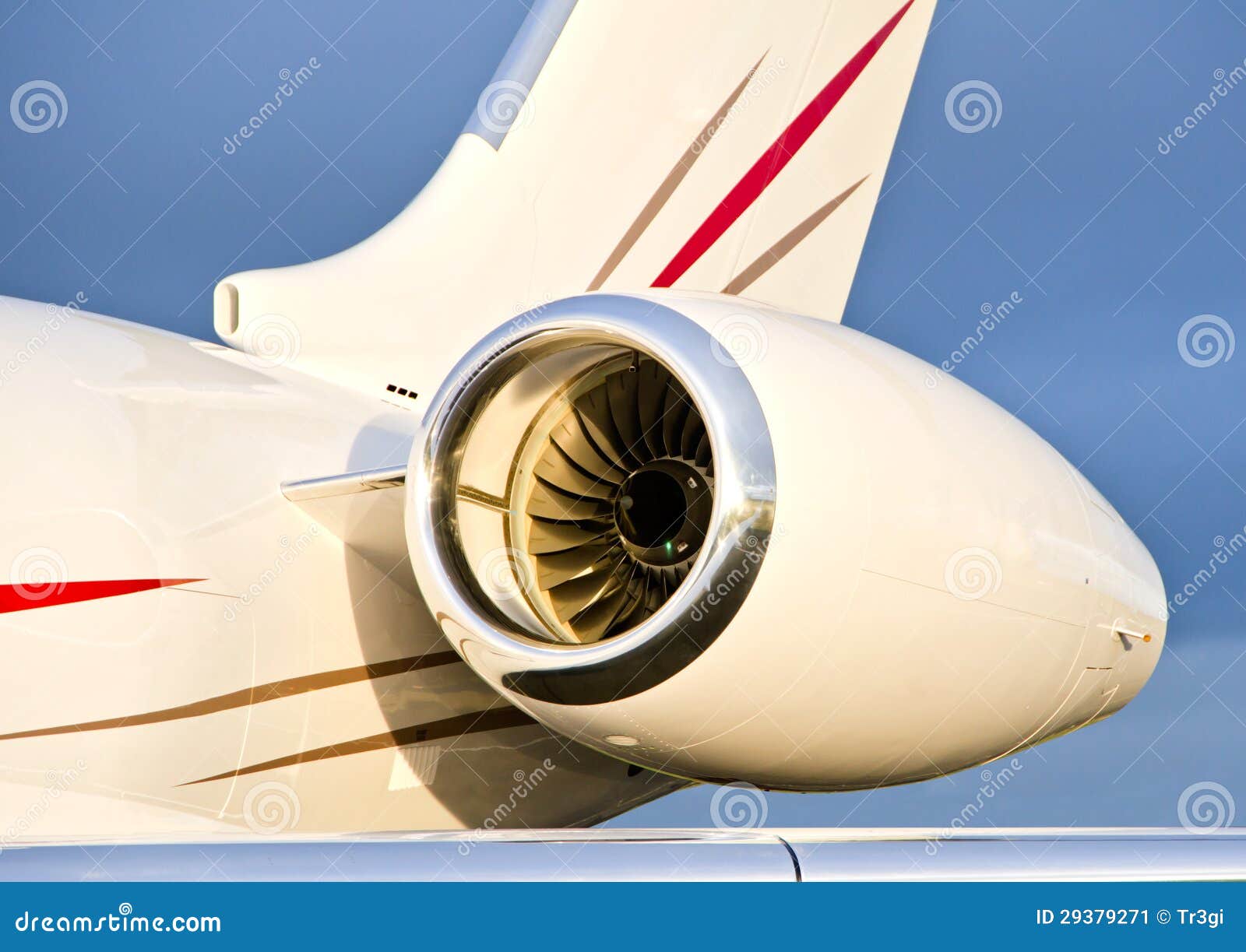 Jet Engine on a Private Plane Bombardier Stock Image Image of fast