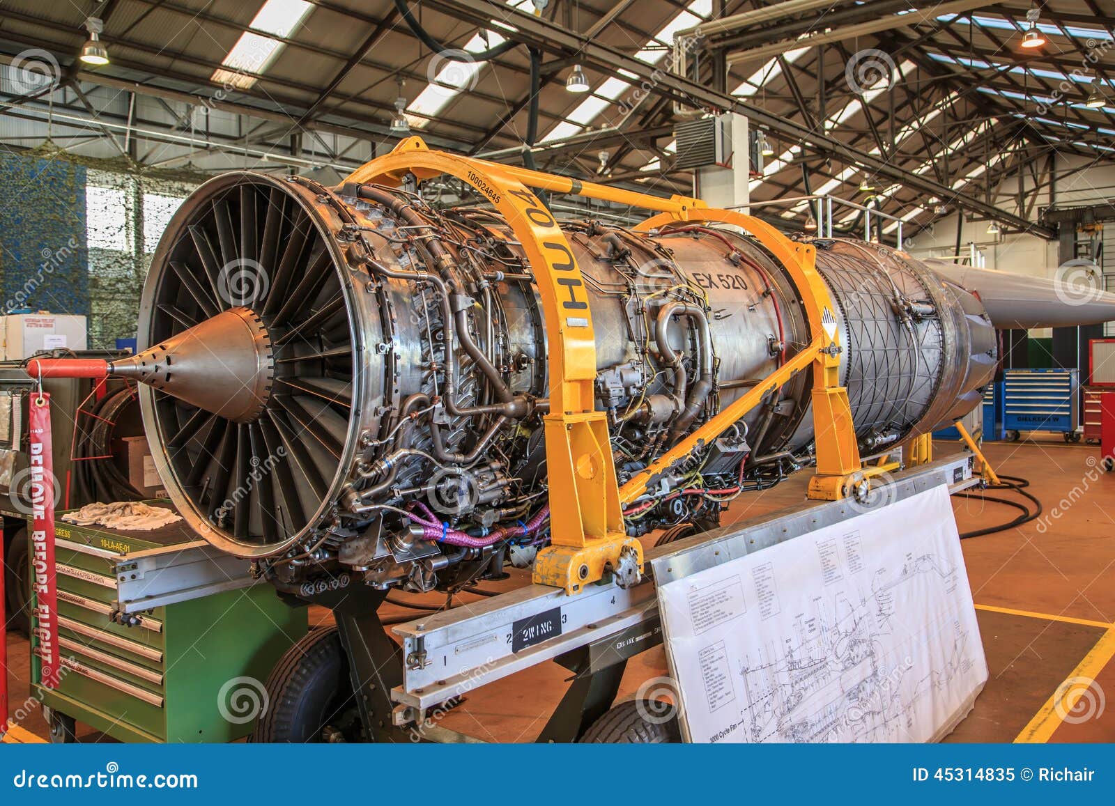 Jet Fighter Engine Editorial Image Image Of Maintenance 45314835