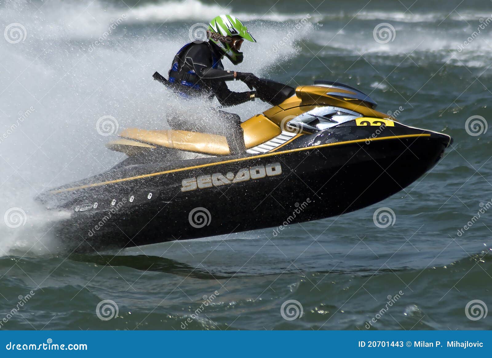Jet Ski Driver in an Attractive Ride Editorial Stock Photo Image of