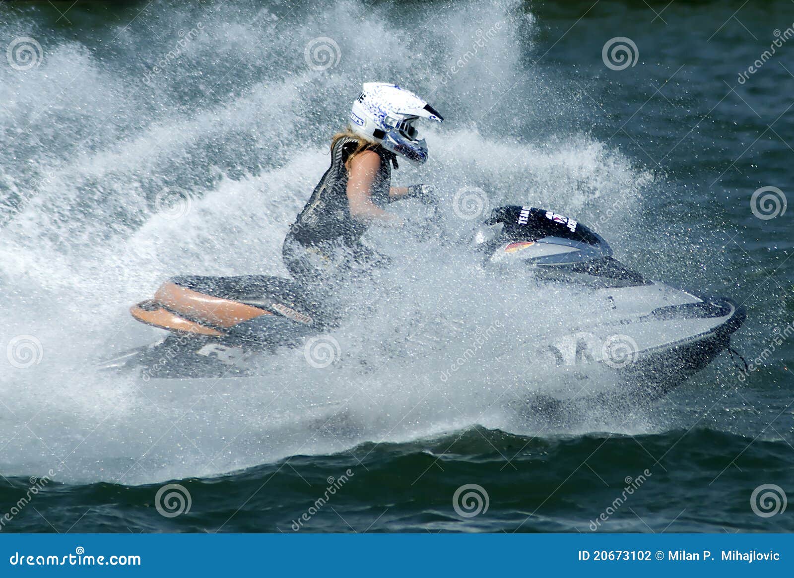 Jet Ski Driver in the Waves Editorial Photography Image of hobbies