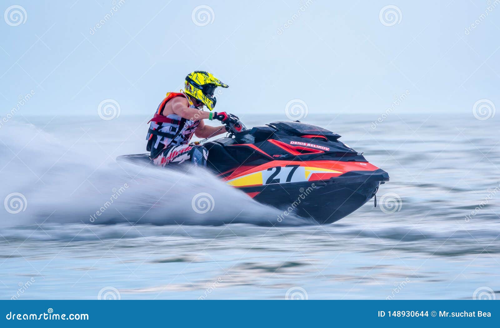 Jet Ski Sported Action at Start Point Competition : Jet Ski-World Cup