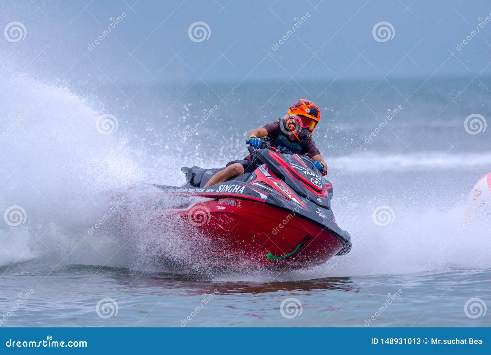 Jet Ski Sported Action at Start Point Competition : Jet Ski-World Cup