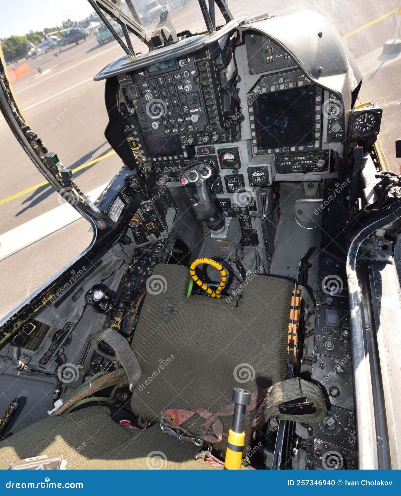 jetfighter cockpit interior view