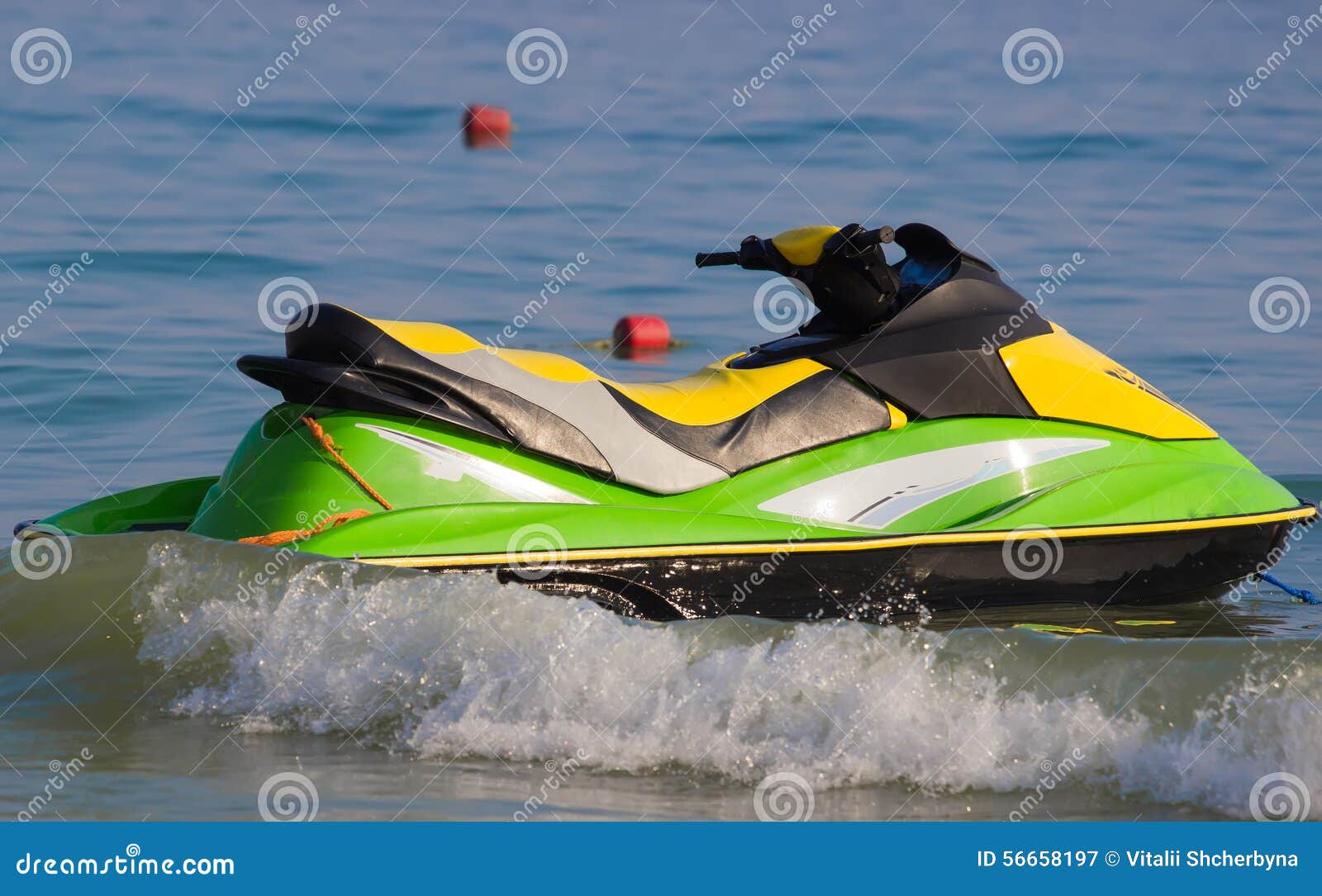 Jetski on the beach stock image. Image of boat, ride 56658197
