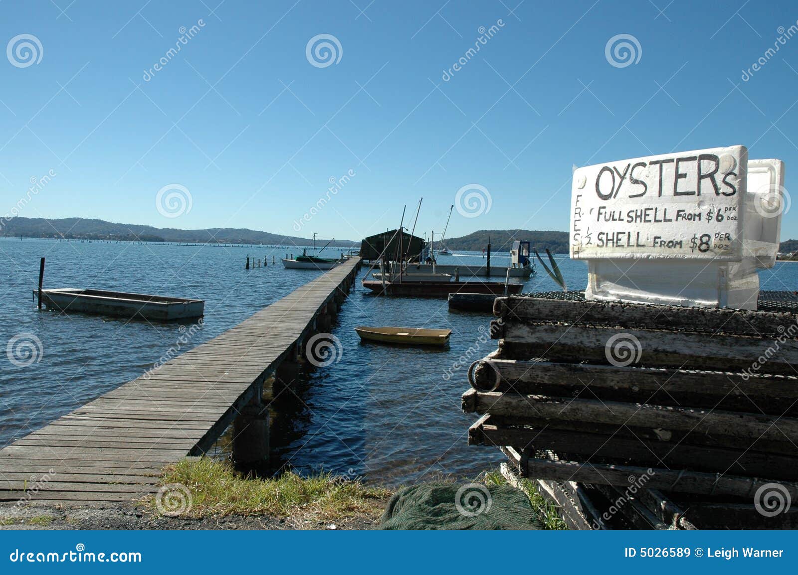 jetty leading to an oyster farm