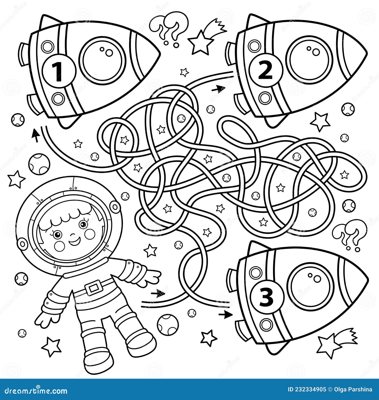 Puzzle enfant espace - Le Petit Astronaute