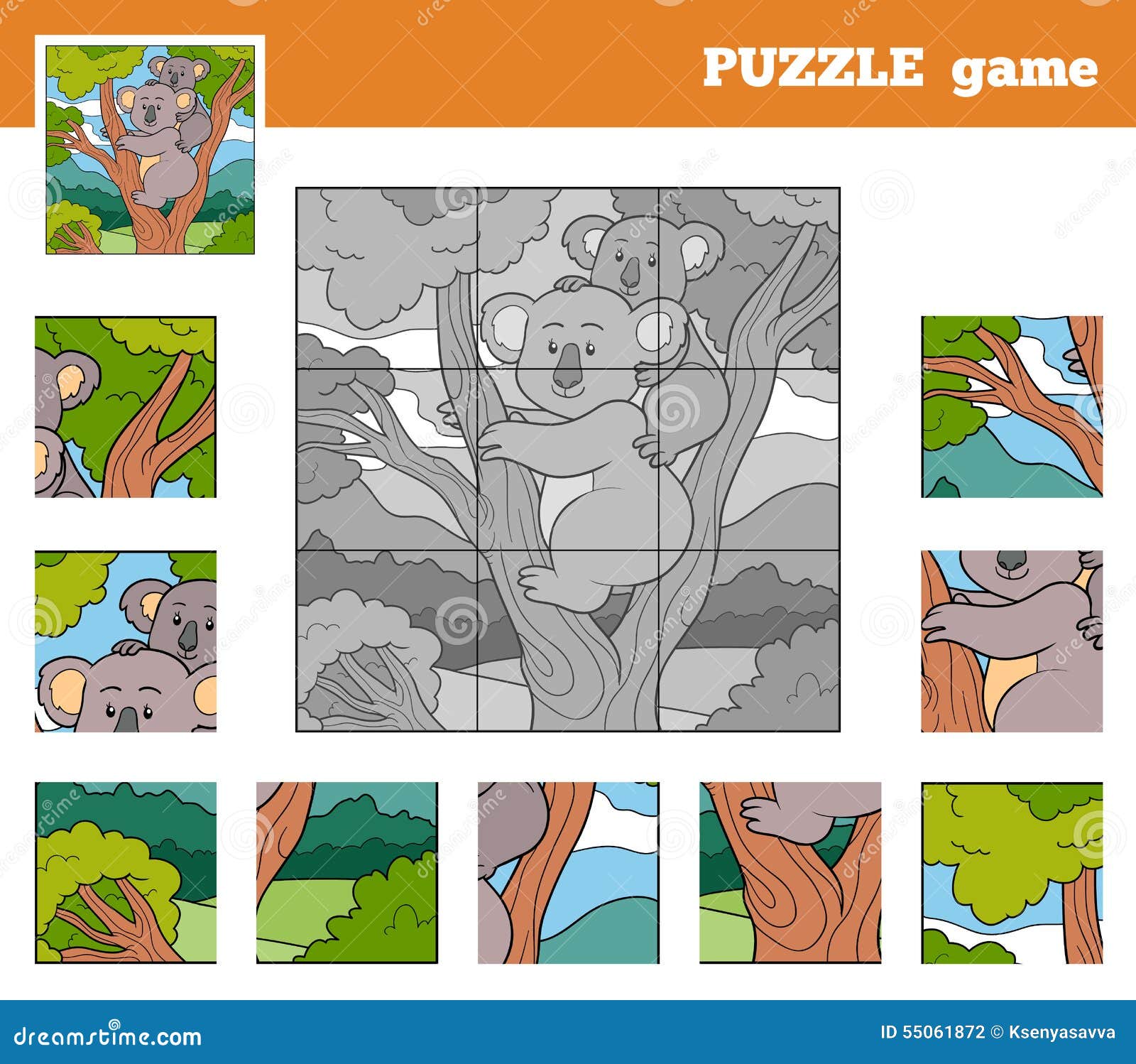 Puzzle animaux en bois Koala