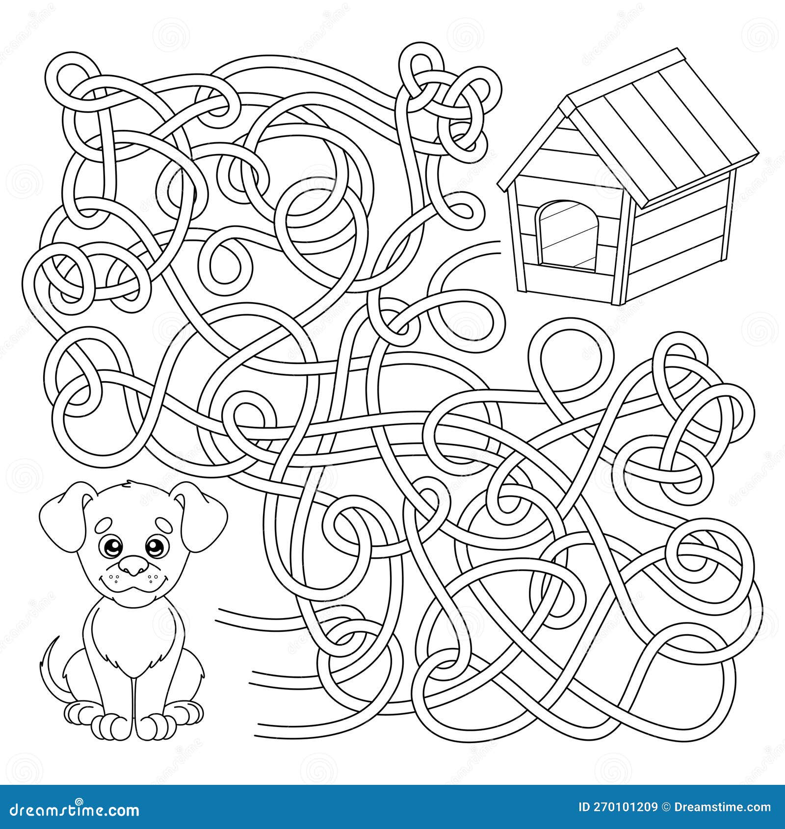 Jeu Labyrinthe Et Casse-tête Labyrinthe Pour Enfants Illustration de  Vecteur - Illustration du activité, pièce: 270101209