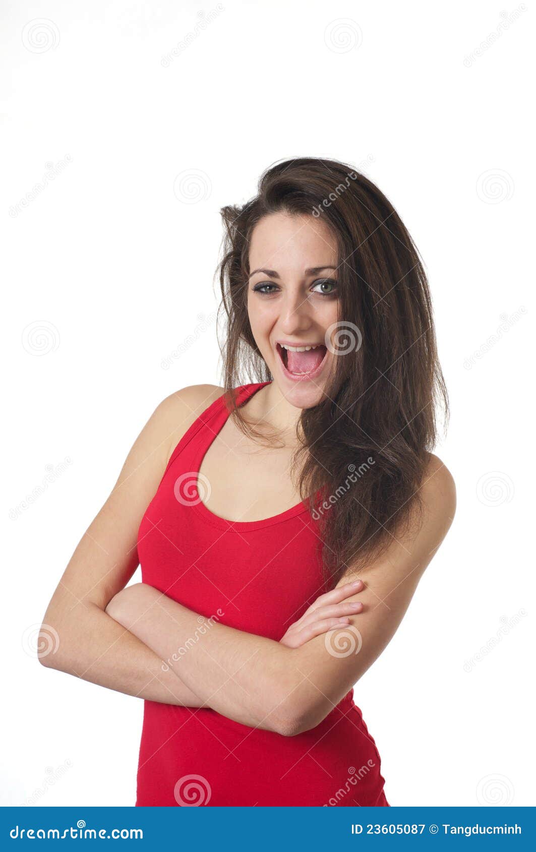 Jeune Fille Franaise Excite Image Stock Image Du Mode