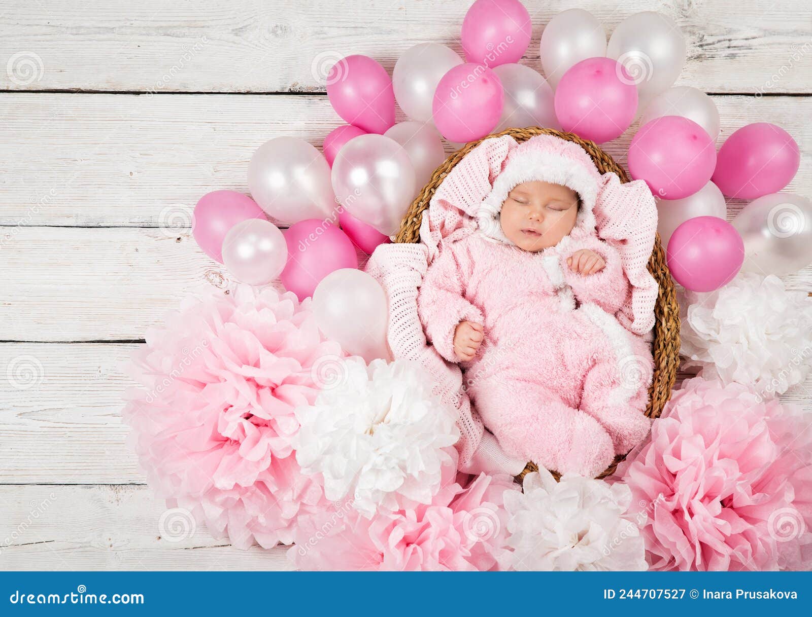 ROSE - Bonnet Fleur pour Bébé Fille Nouveau-né Accessoire de