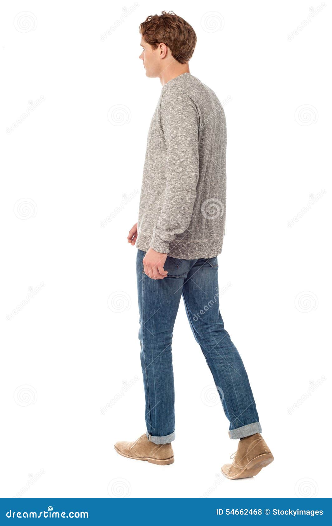 Jeune Homme De Marche De Dos Photo Stock Image Du Pose Jeune