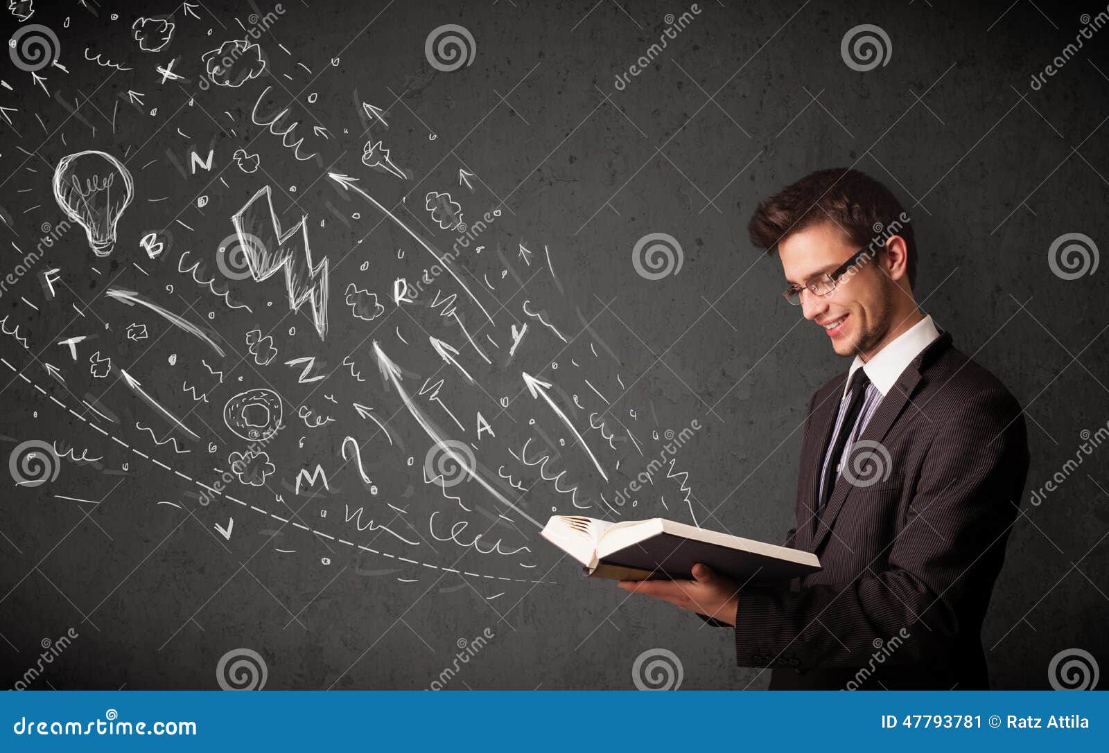 Critique Du Livre Un Homme Sans Titre Jeune Homme Lisant Un Livre Image stock - Image du livre, école: 47793781