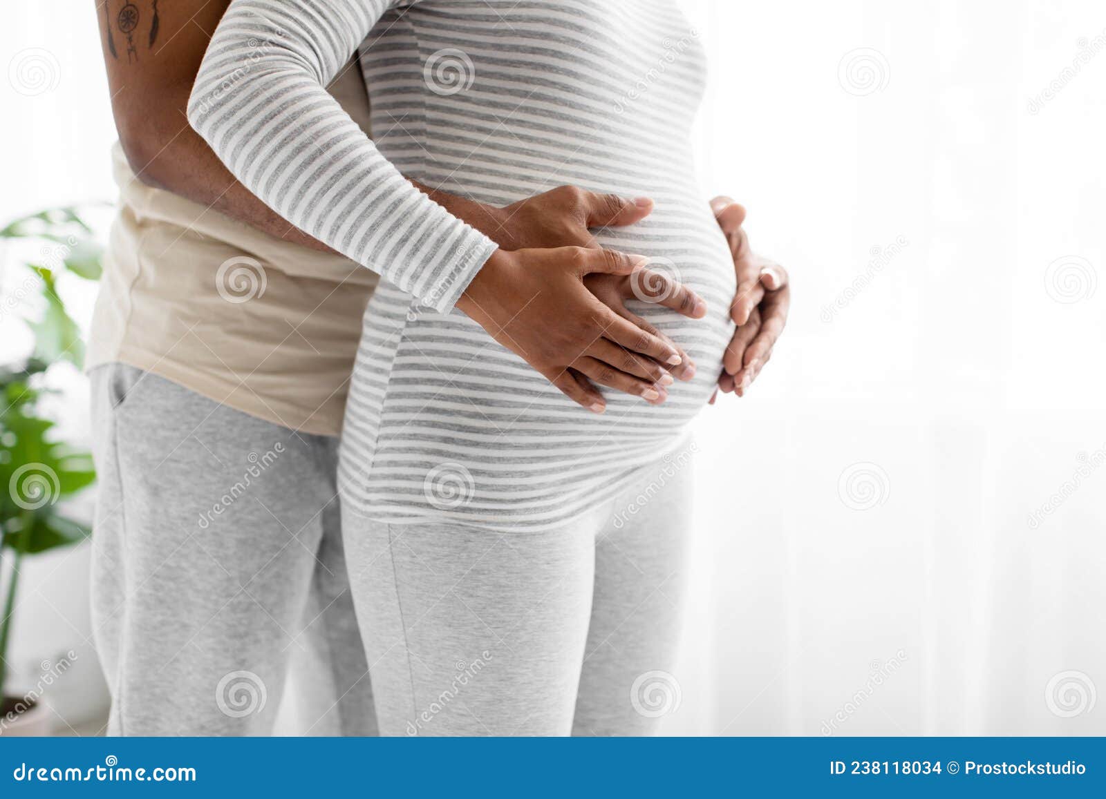 Femme Enceinte Méconnaissable Touchant Le Ventre De La Bosse De Bébé Près  De La Fenêtre Photo Recadréecouleurs Pastelnaturelsainbeau Concept De  Grossessecopyspace Pour Le Texte