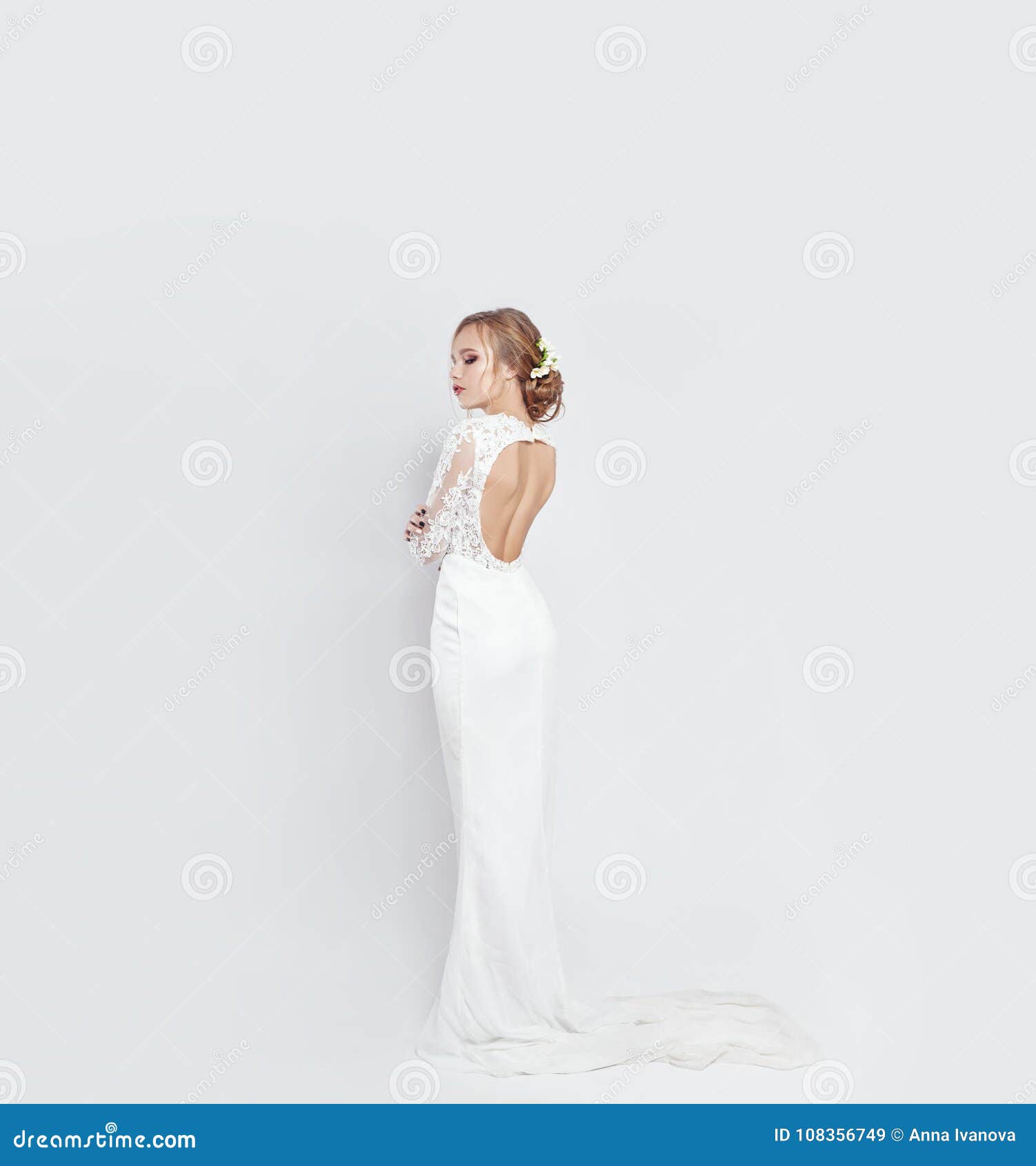 fond de robe blanche longue