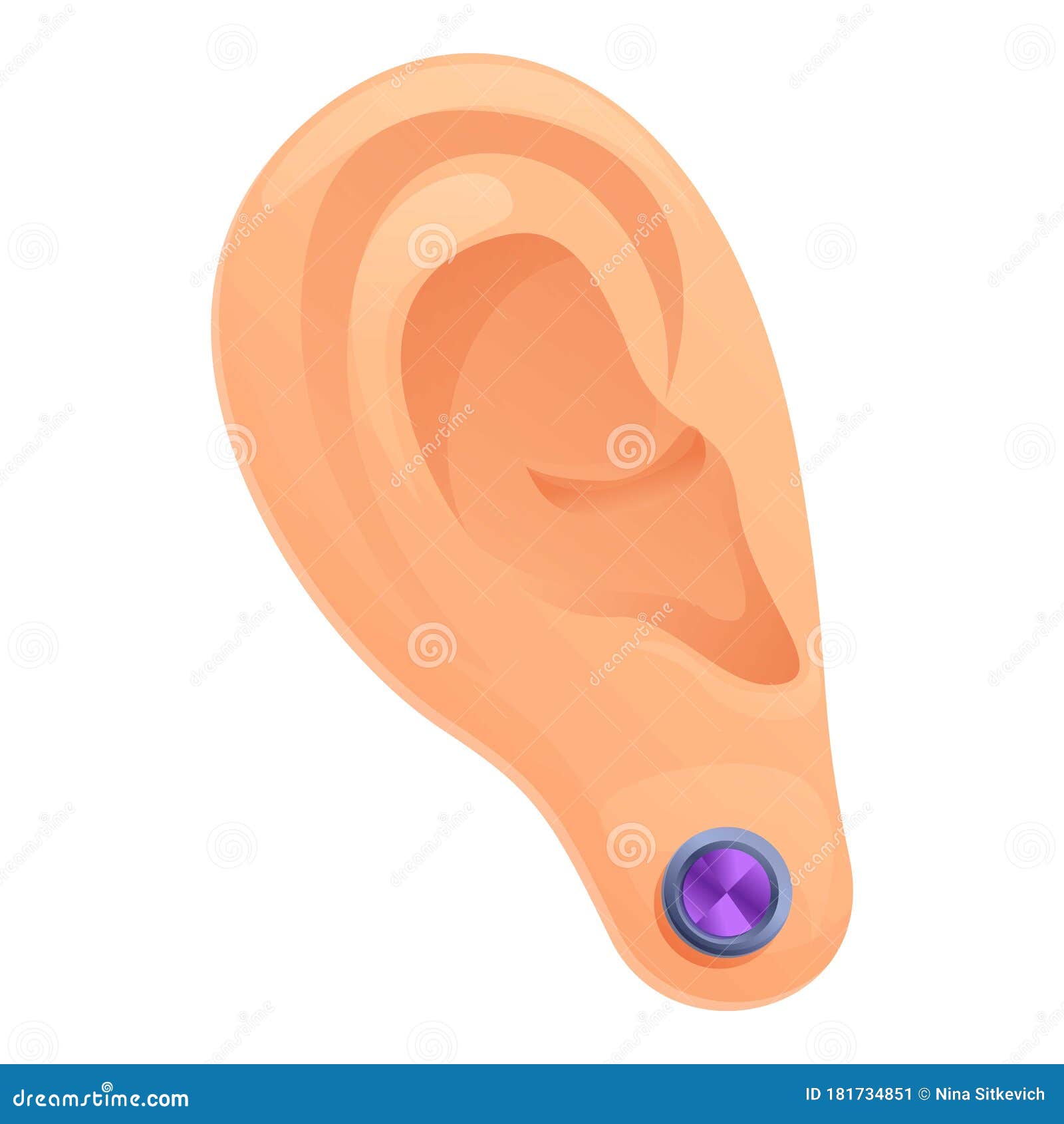 Jewel Ear Piercing Icon, Cartoon Style Stock Vector - Illustration of cartoon, equipment: 181734851 Jewel Ear Piercing Icon, Cartoon Style Stock Vector - Illustration of cartoon, equipment: 181734851