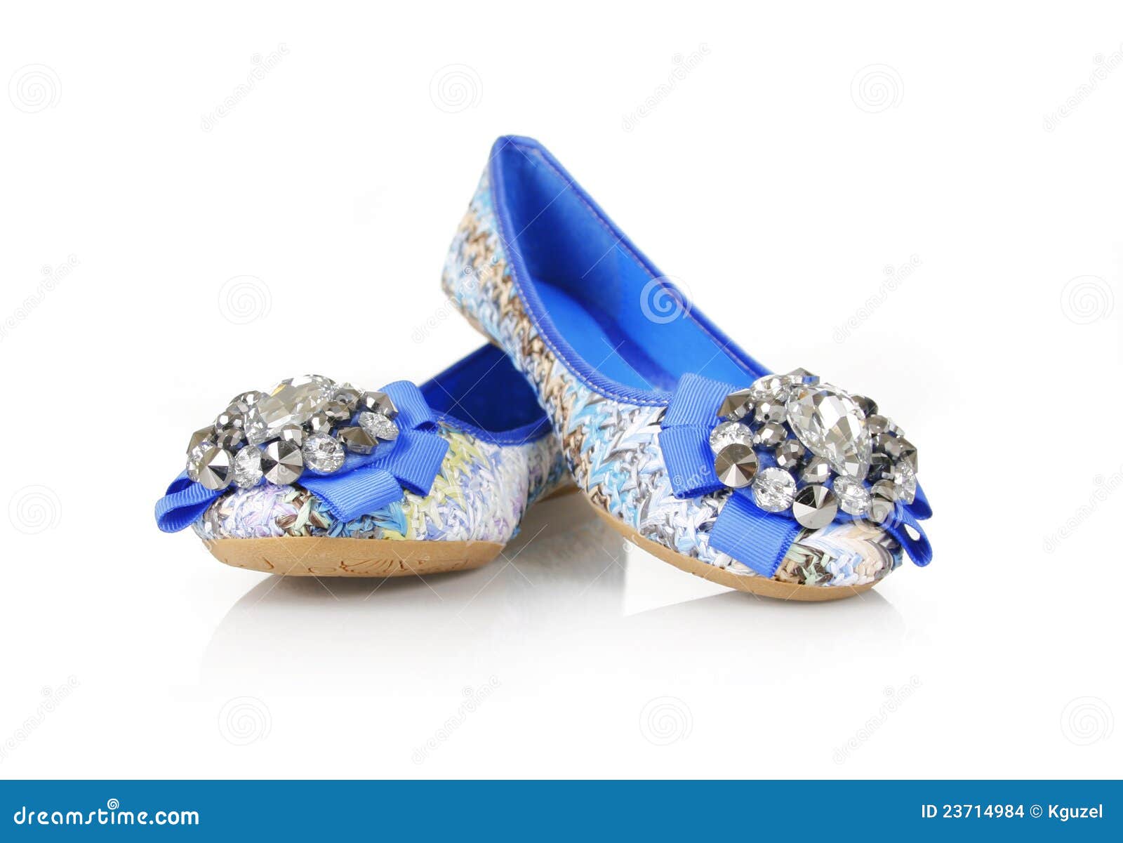 Jeweled blue flats shoes stock photo. Image of flip, sale 23714984
