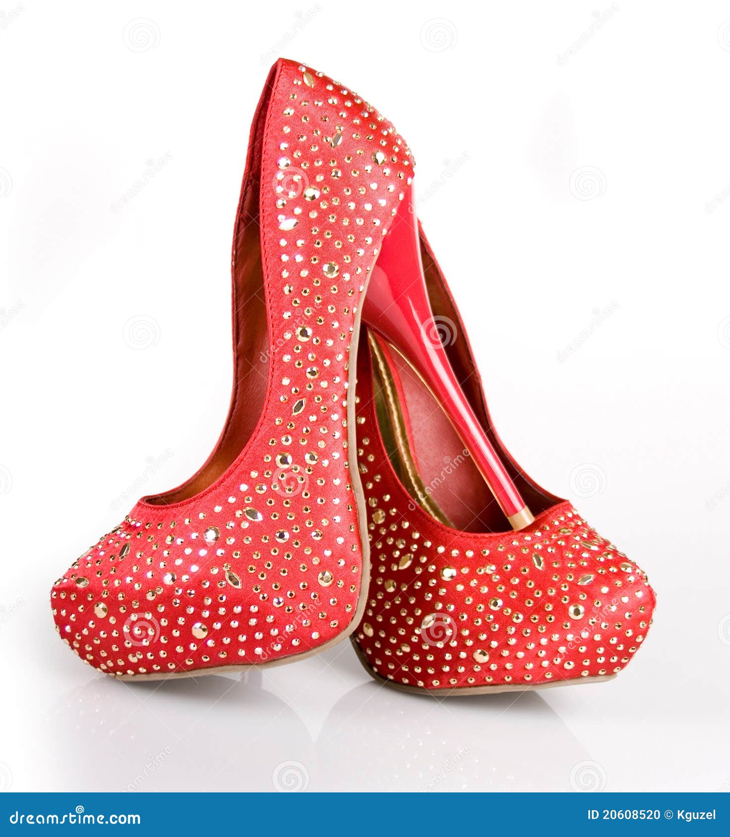 Jeweled Red Shoes stock photo. Image of club, girl, star 20608520