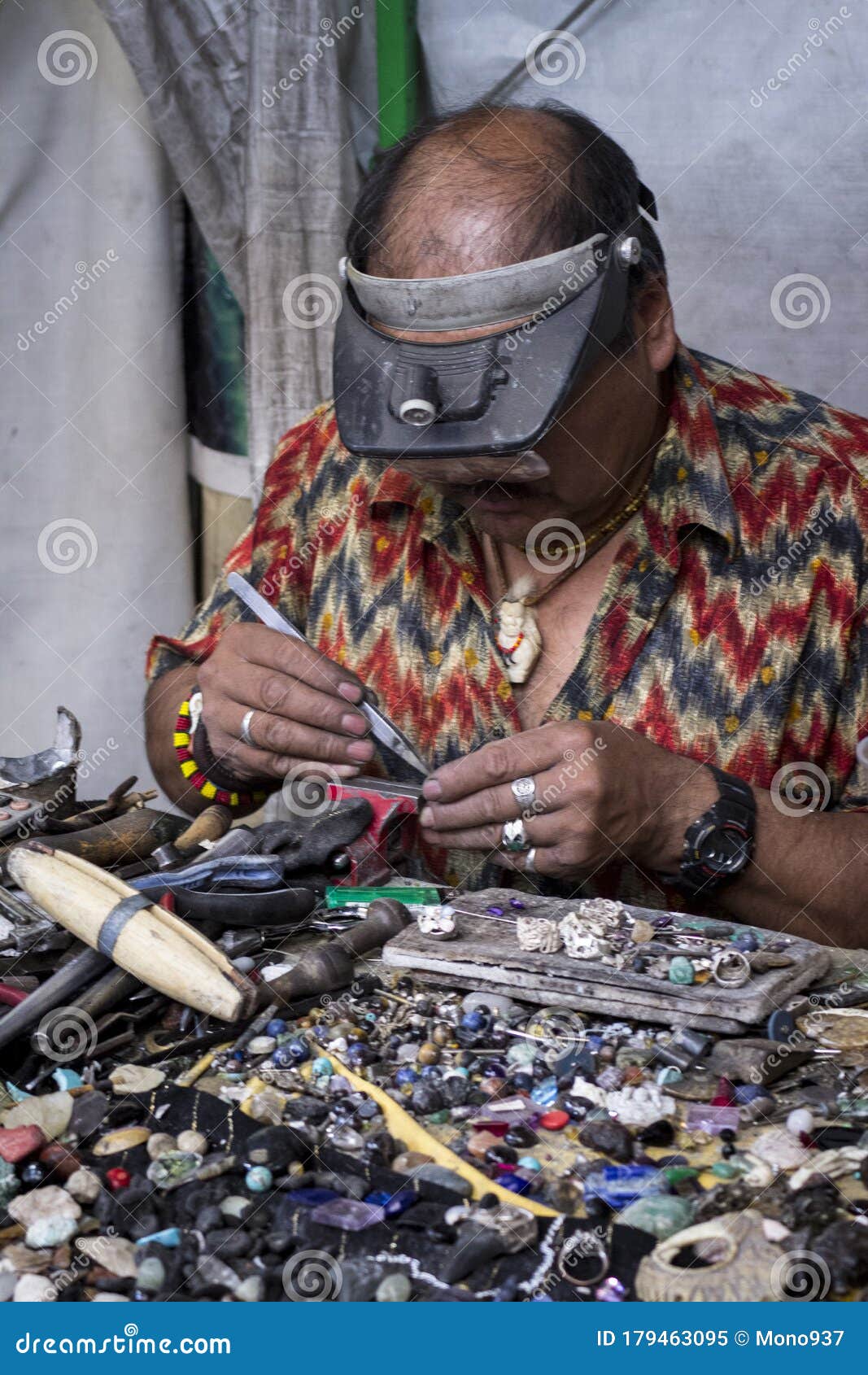 Jeweler`s Hands Working on the Next Creation Editorial Image Image of