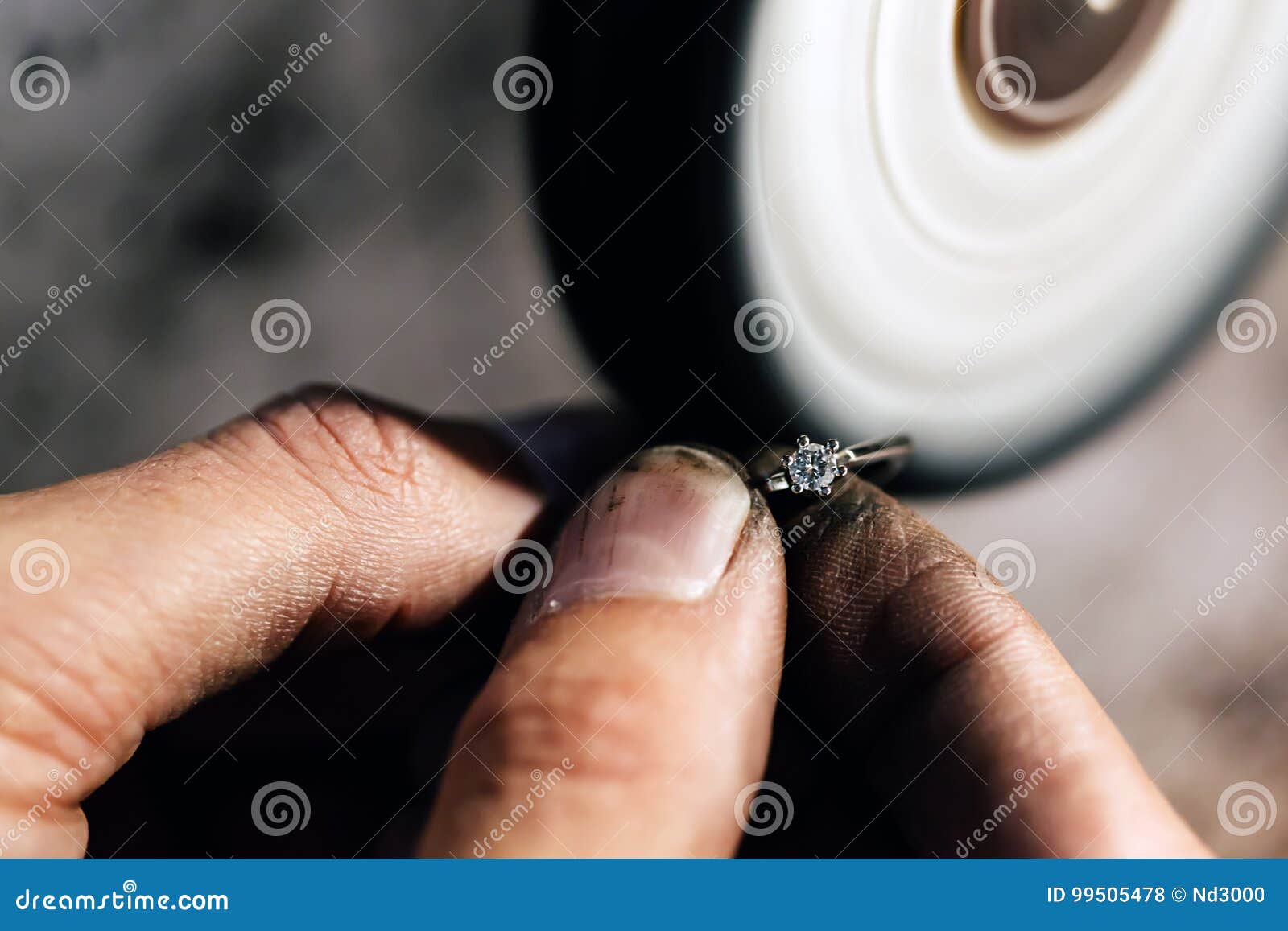 Jewelery polishing ring stock photo. Image of luxury 99505478
