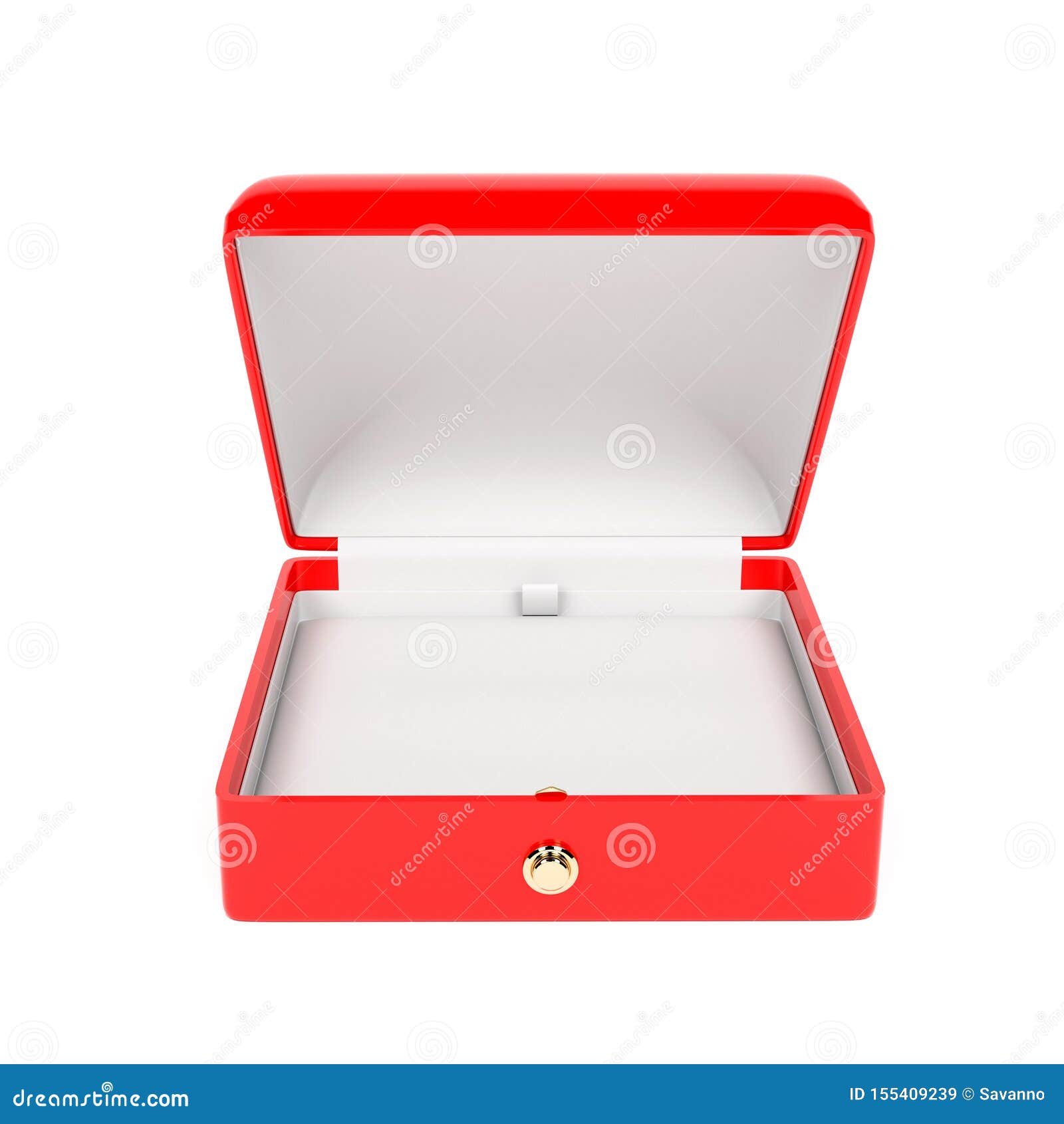 Jewelry Box. Open Empty Case for Jewels Stock Illustration