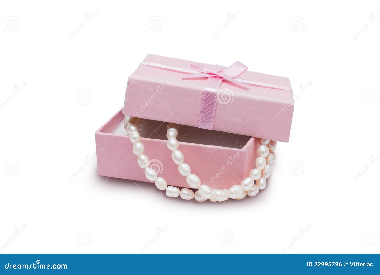 Jewelry Box and Pearl Necklace Stock Photo Image of bridal, treasure