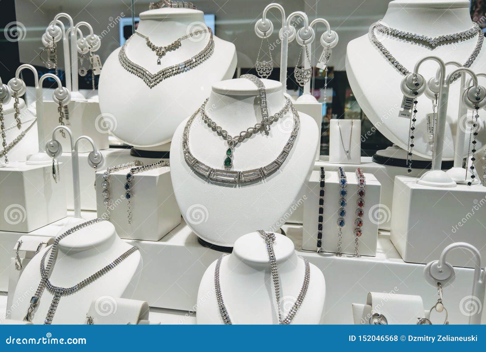 Jewelry Diamond Shop Store Window Display Stock Photo Image of