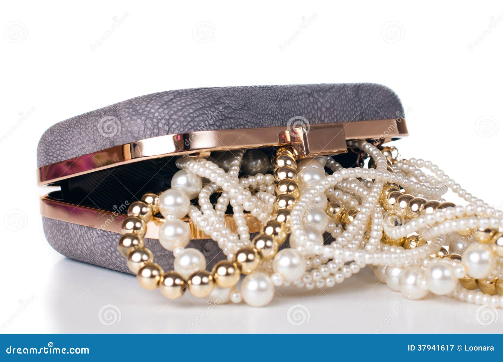 Jewelry in handbag stock image. Image of beauty, decoration 37941617
