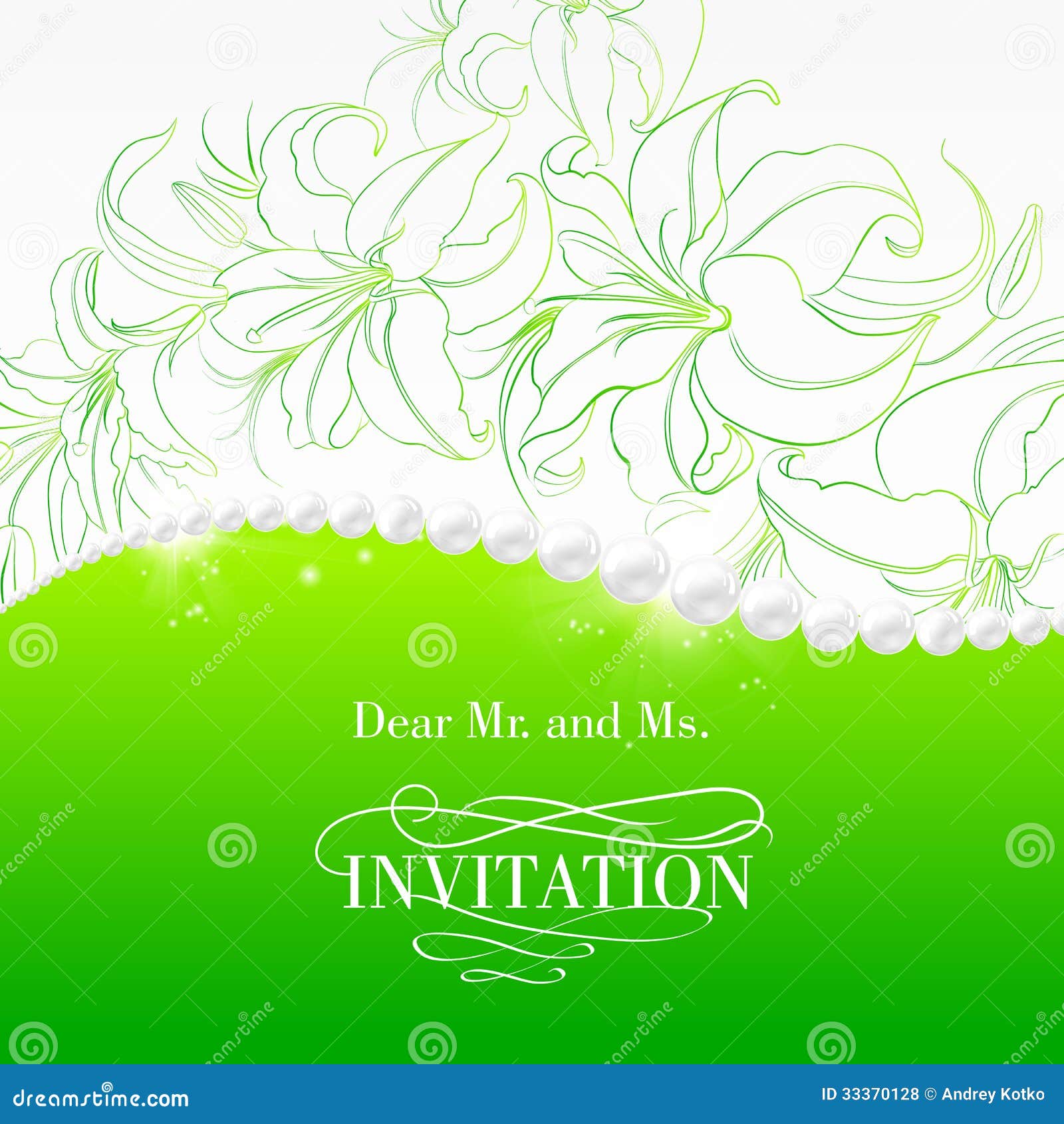 Jewelry invitation card. stock vector. Illustration of element 33370128
