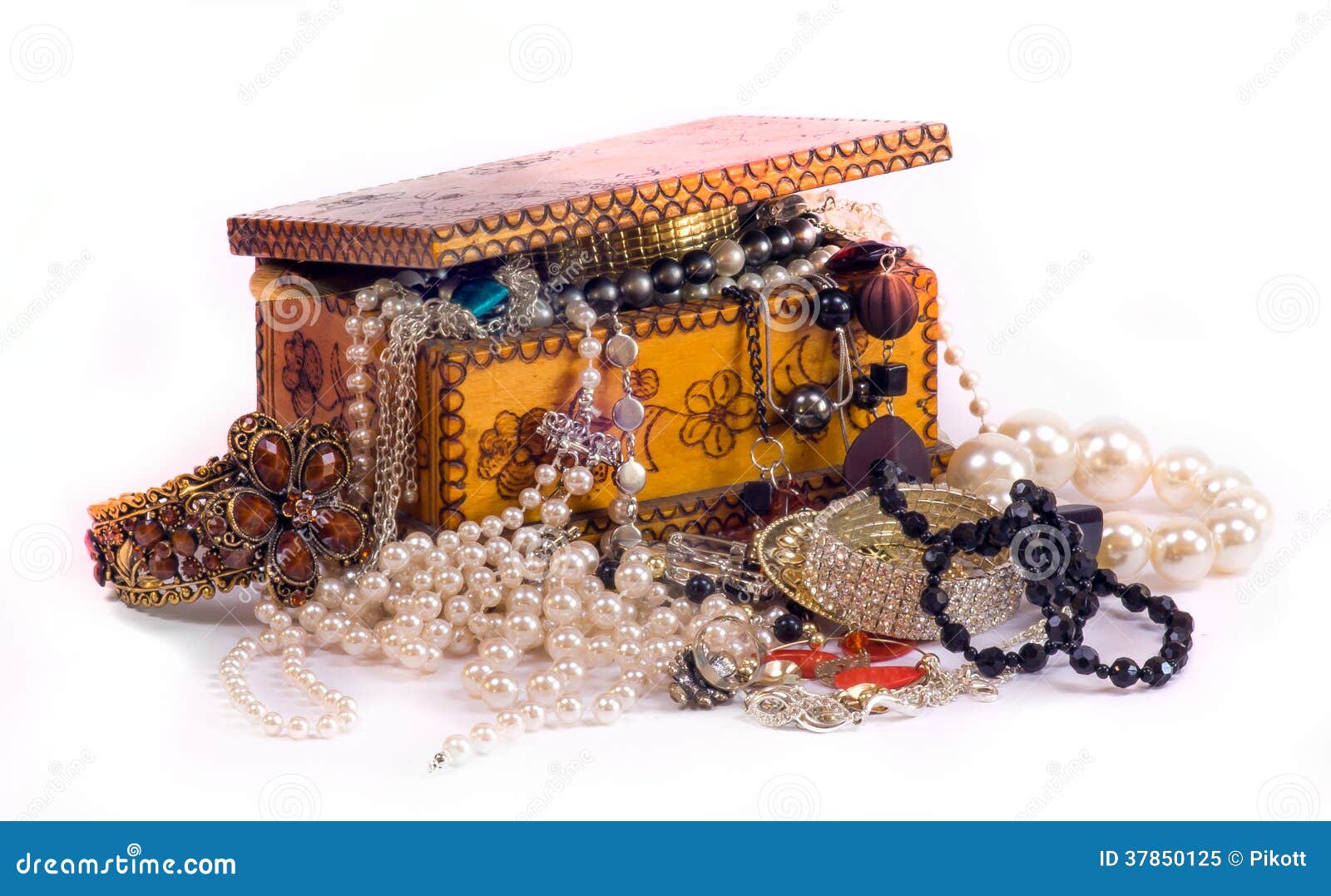 jewelry and a jewelry box