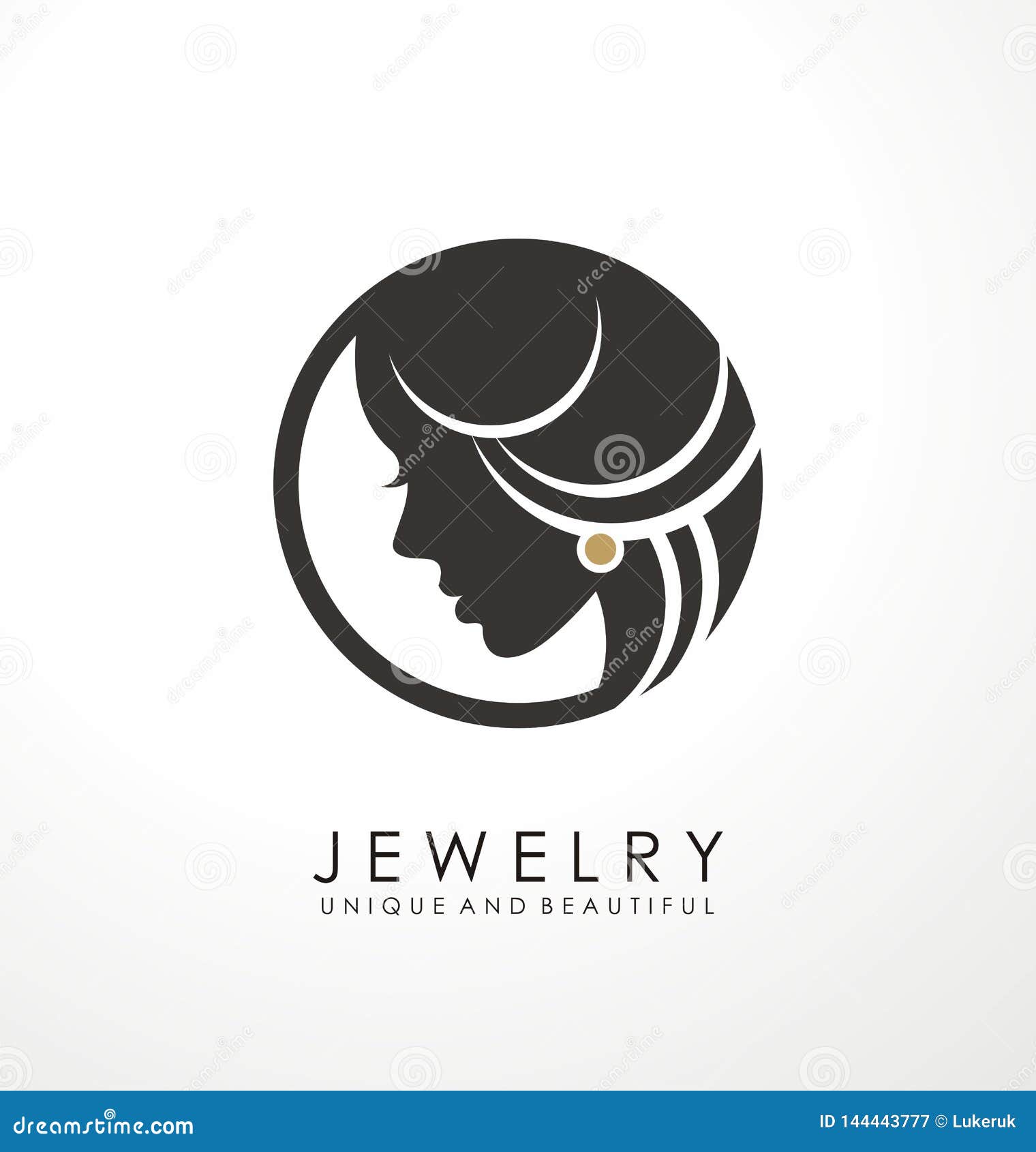 Letter U diamond jewellery logo design vector symbol icon