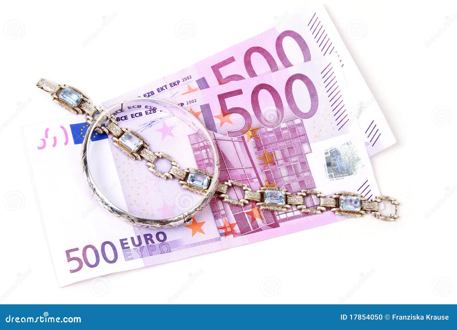 Jewelry on money stock photo. Image of money, expensive 17854050