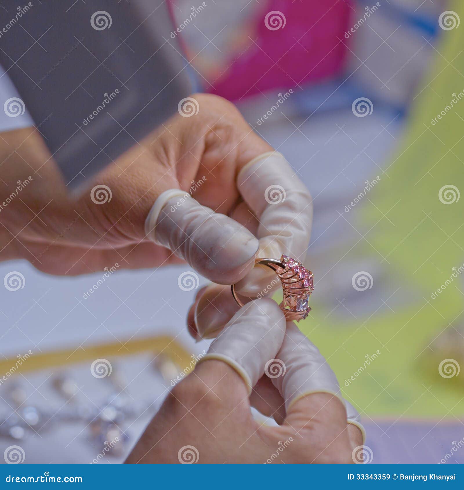 Jewelry Quality Control stock image. Image of jeweler 33343359