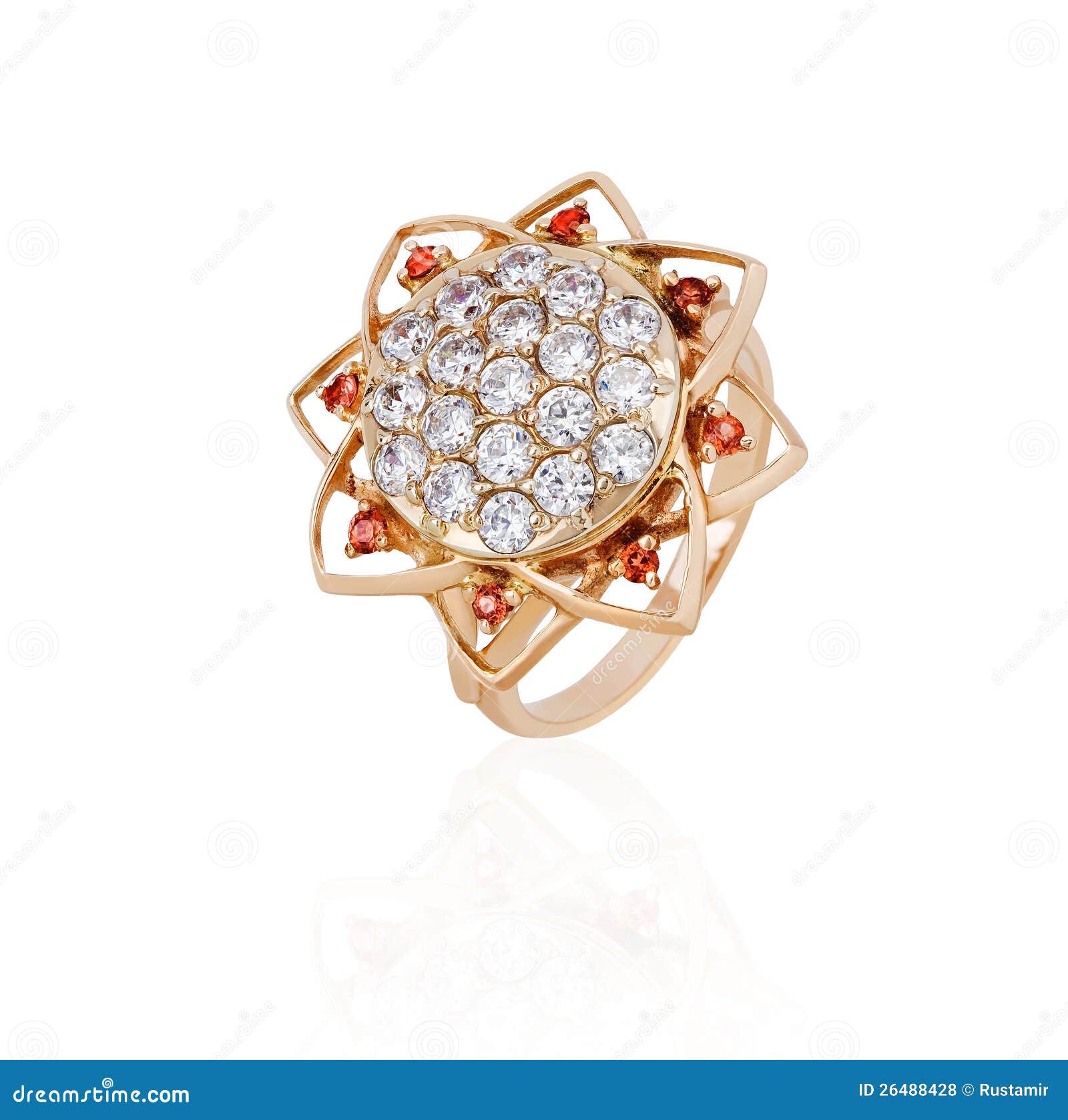 Jewelry Ring on the White Background Stock Photo Image of ring