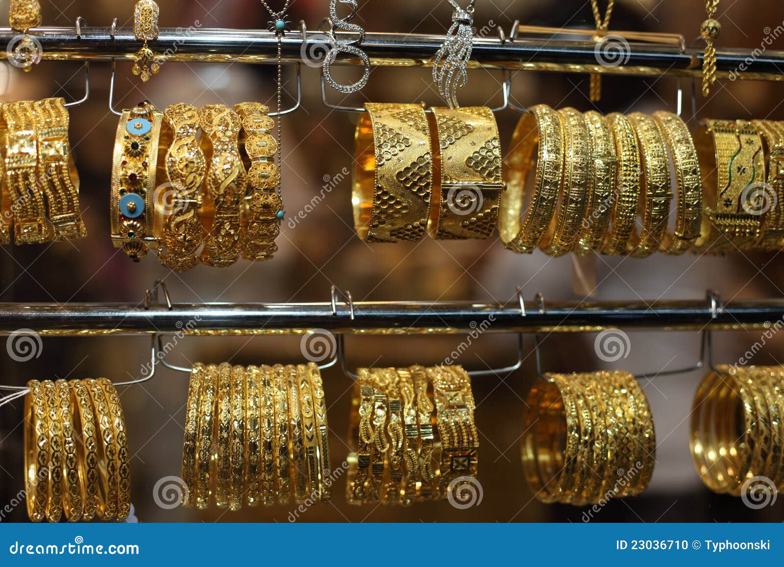 Jewelry For Sale In Gold Souq Stock Photo - Image: 23036710