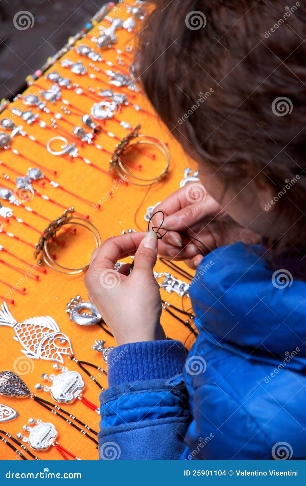 Jewelry Vendor editorial stock image. Image of natural 25901104