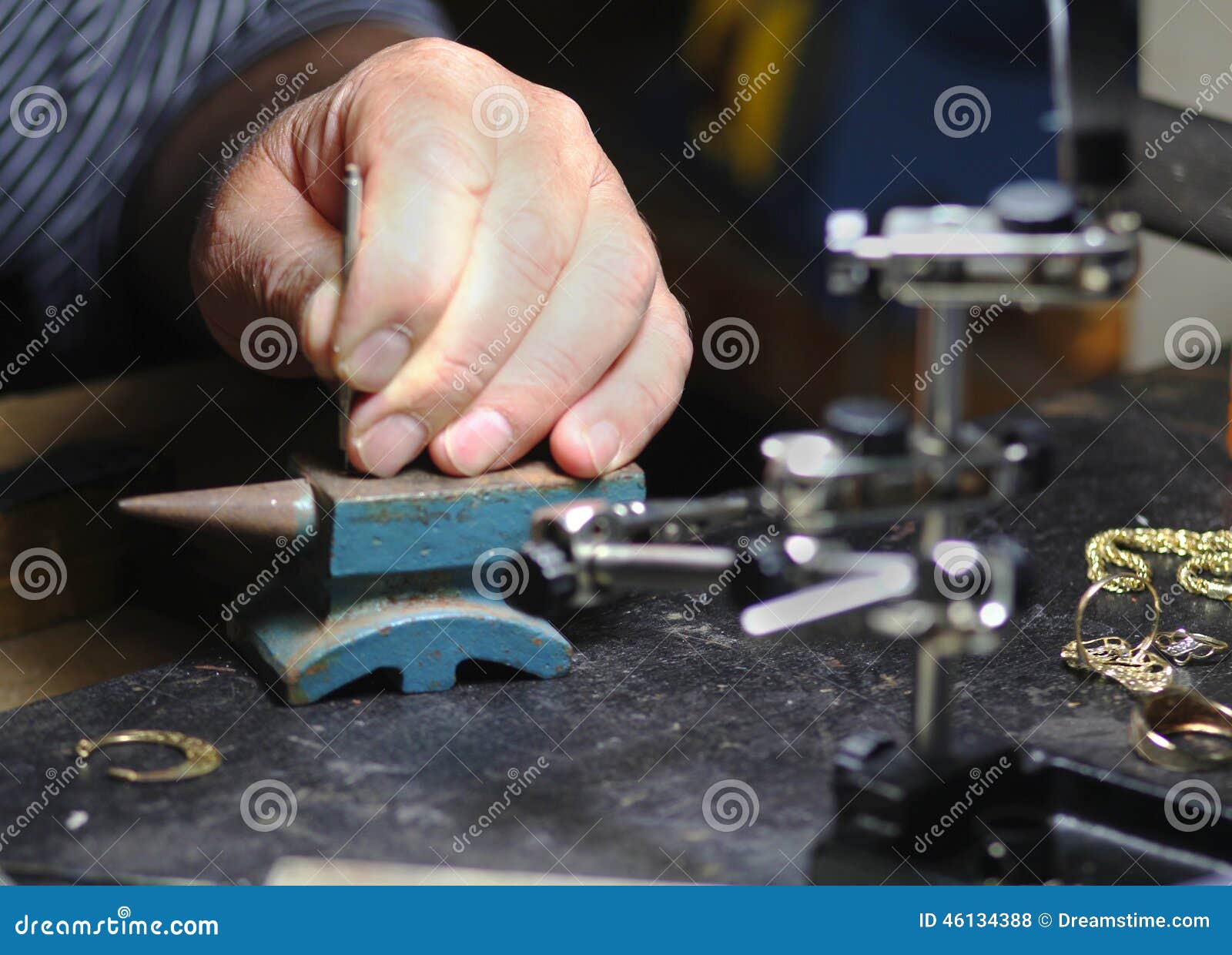 Jewelry stock photo. Image of craftsman, worker 46134388