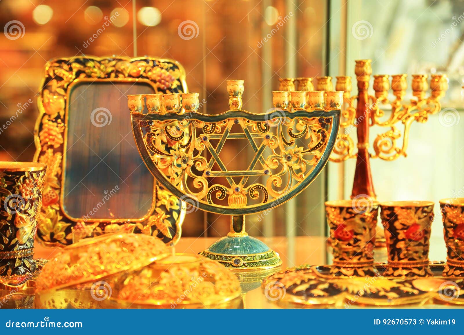 The Jewish menorah stock image. Image of holy, east, candelabrum 92670573