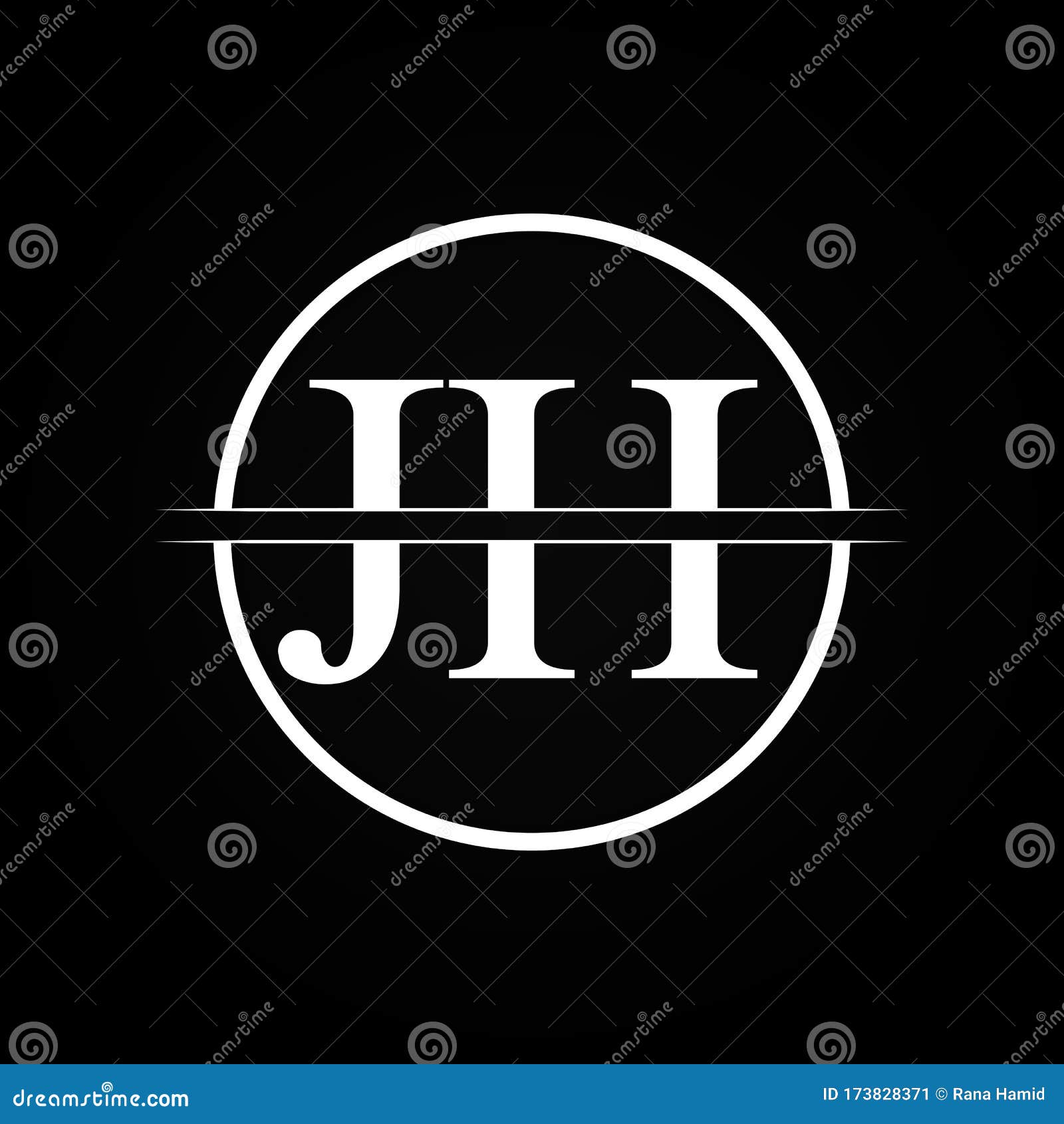 JH Letter Type Logo Design Vector Template. Abstract Letter JH Logo