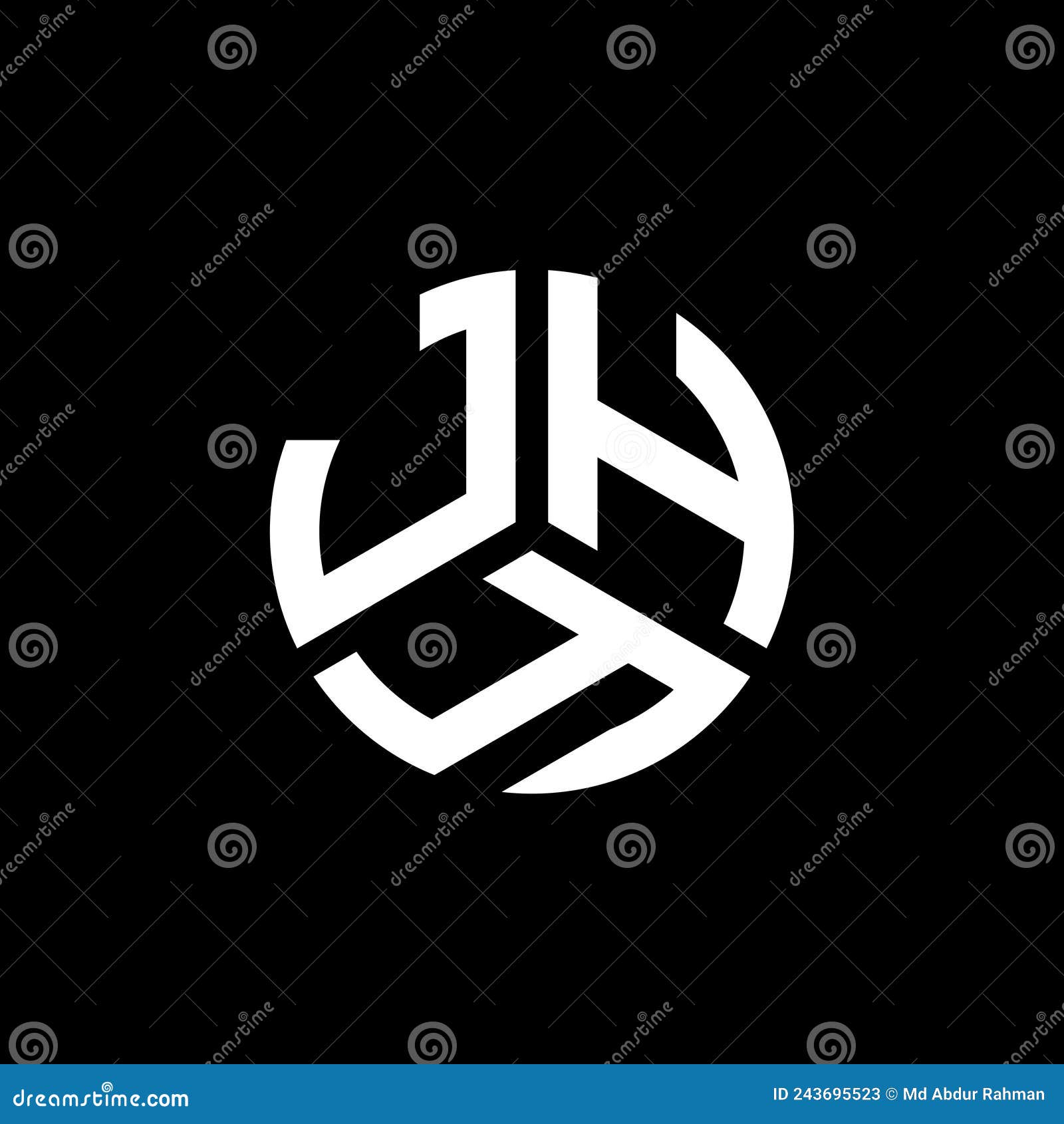 jhy letter logo  on black background. jhy creative initials letter logo concept. jhy letter 