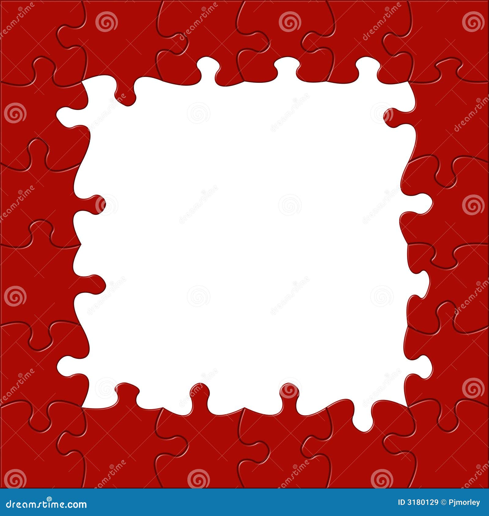 Jigsaw Border stock illustration. Illustration of frame 3180129