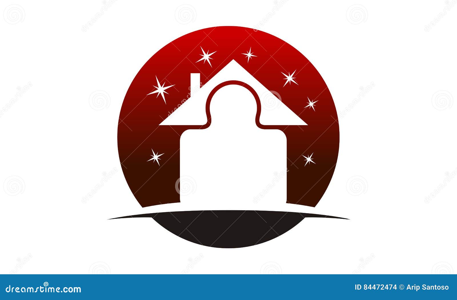 Jigsaw Home Logo Design Template Cartoon Vector