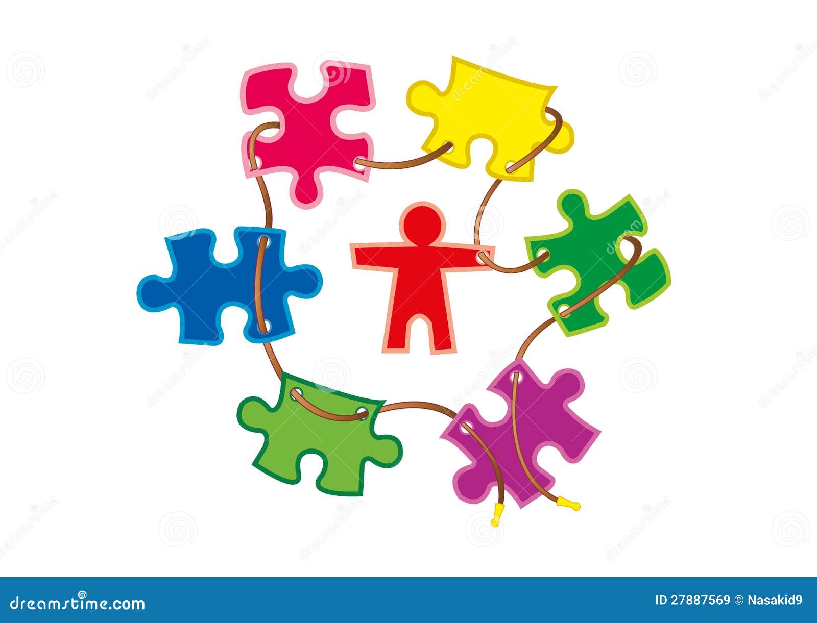 Jigsaw puzzle stock vector. Illustration of answer, cooperation - 27887569