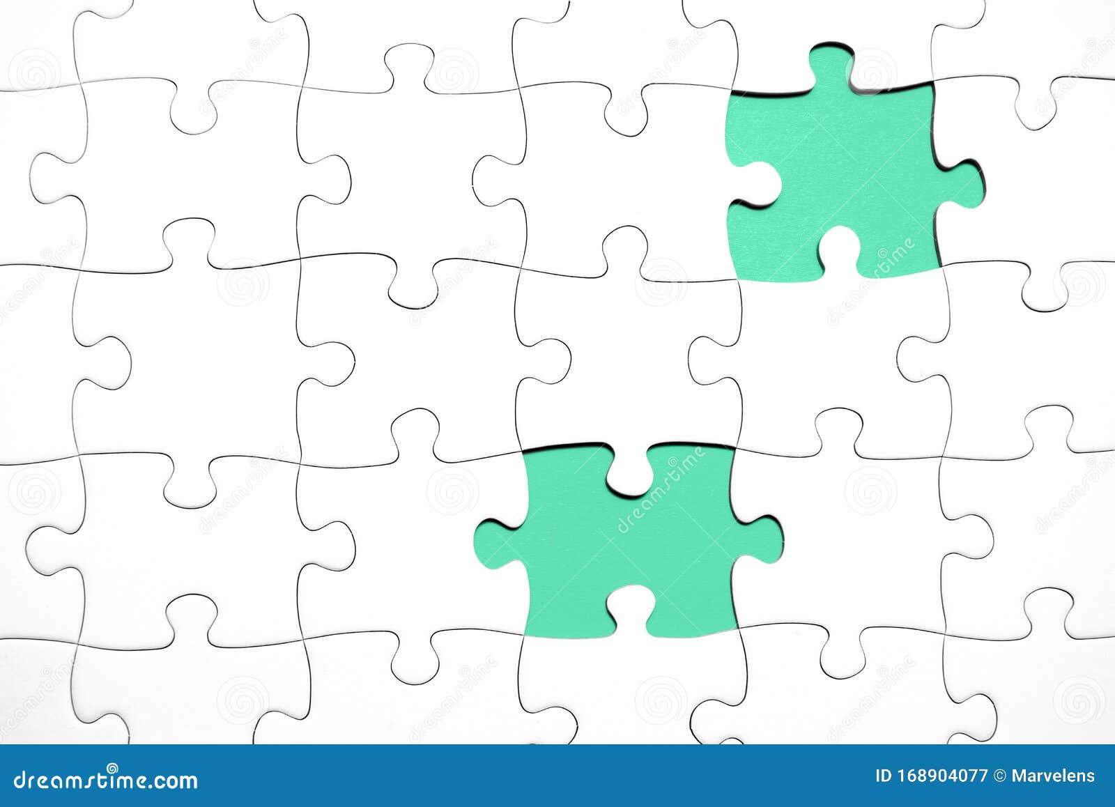 Download Jigsaw Puzzle With Missing Pieces White Puzzle Mockup Stock Illustration Illustration Of Copy Jigsaw 168904077